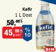 DOST KEFİR 1 L fiyat ve kampanya bilgisi